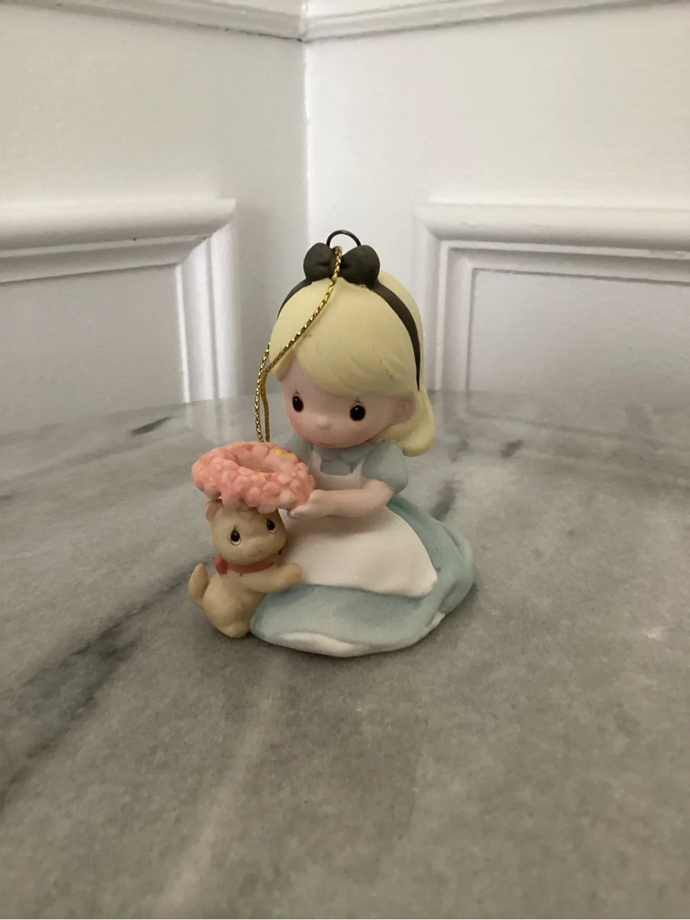 Hallmark Keepsake Disney Precious Moments Alice in Wonderland Holiday Ornament